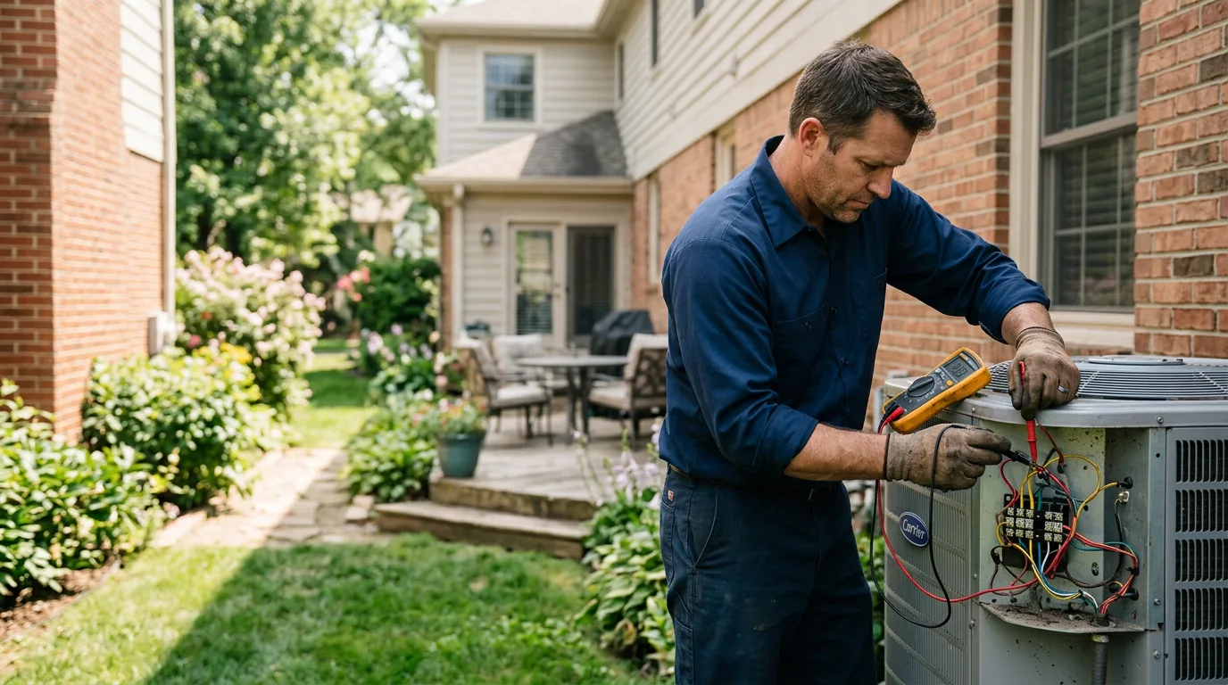 HVAC technician working near Beverly, OH